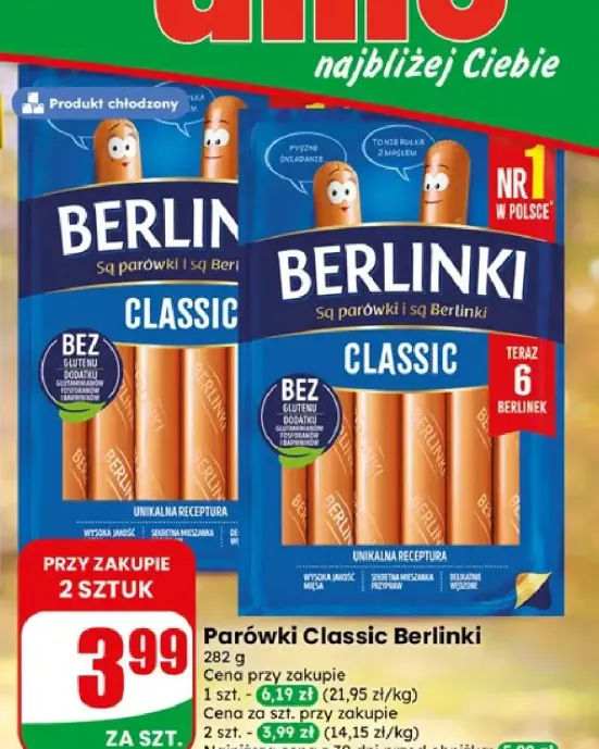 Parówki Classic Berlinki