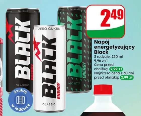 Napój energetyzujący Black Classic +2 warianty