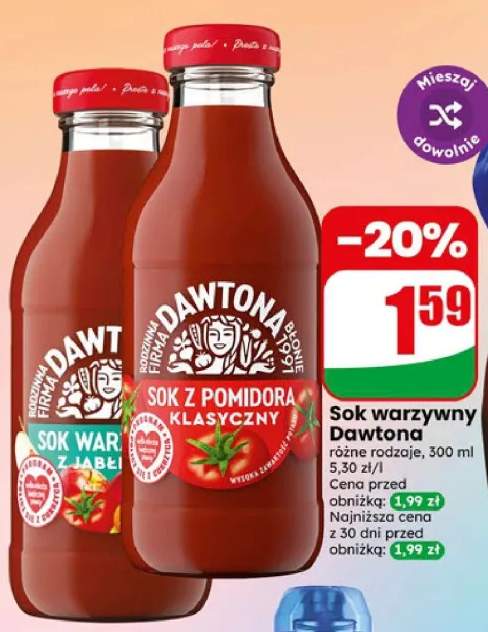 Sok warzywny z jabłkiem Dawtona +1 wariant