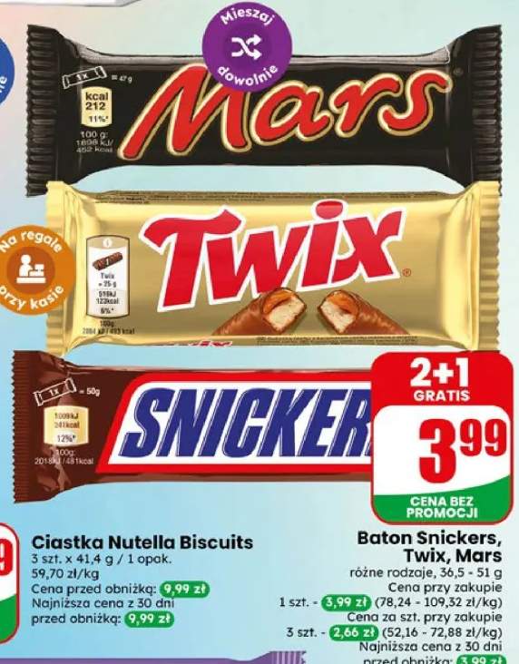 Baton Snickers +2 warianty