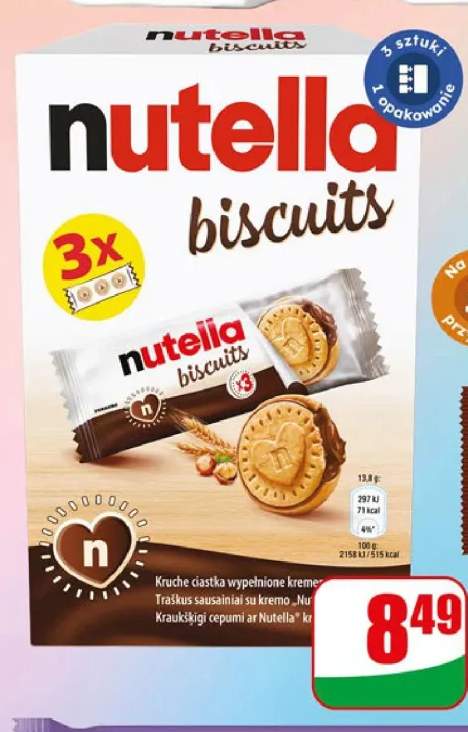 Ciastka Nutella Biscuits