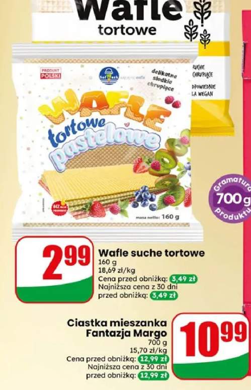 Wafle suche tortowe pastelowe Solpark +1 wariant