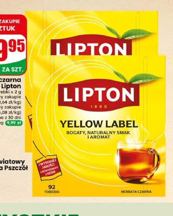Herbata czarna ekspresowa Lipton