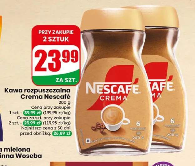 Kawa rozpuszczalna Crema Nescafé