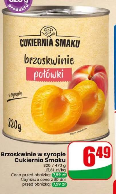Brzoskwinie w syropie Cukiernia Smaku