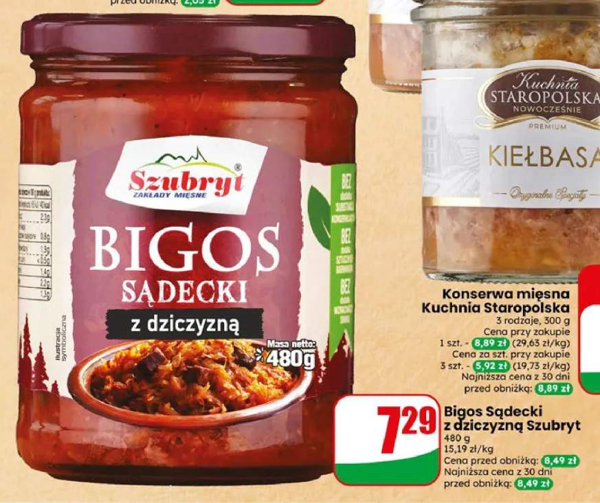 Bigos Sądecki z dziczyzną Szubryt
