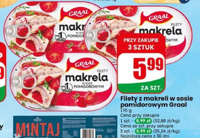 Filety z makreli w sosie pomidorowym Graal