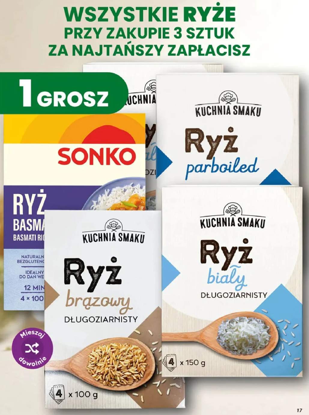 Ryże +4 warianty