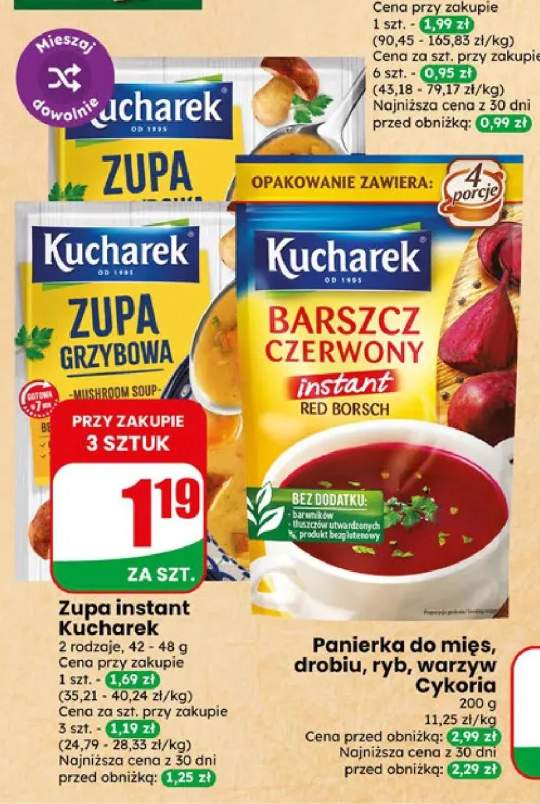 Zupa instant Kucharek