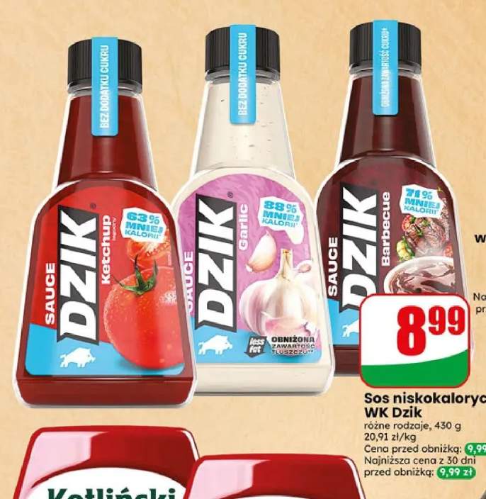 Sos niskokaloryczny WK Dzik Ketchup +2 warianty