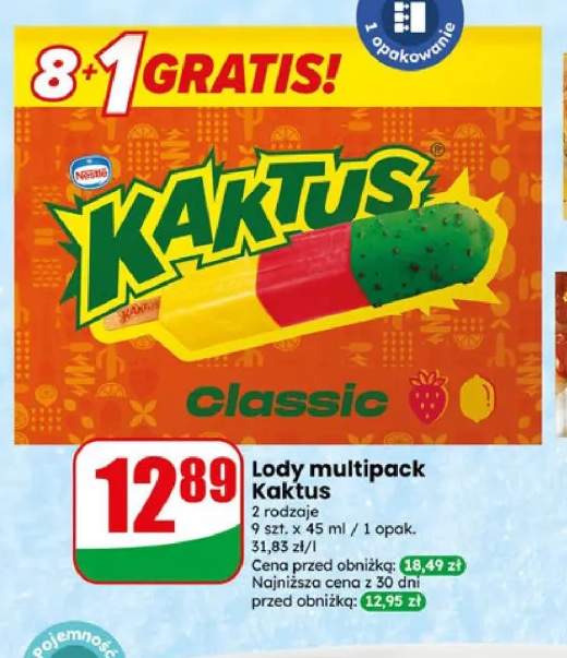 Lody Kaktus 9-pak Nestle