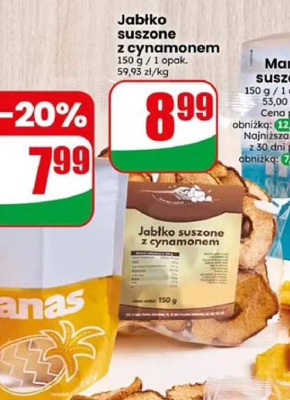 Jabłko suszone z cynamonem