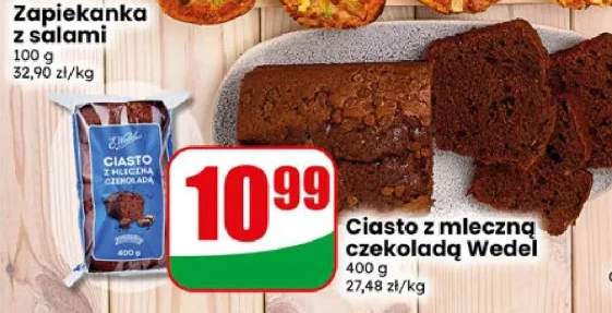 Ciasto z mleczną czekoladą Wedel