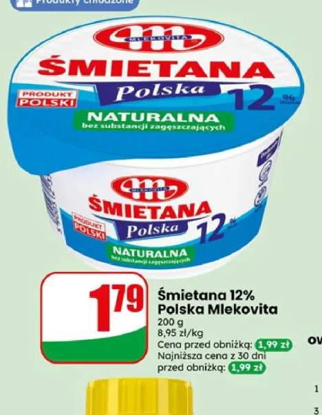 Śmietana Polska Mlekovita 12%