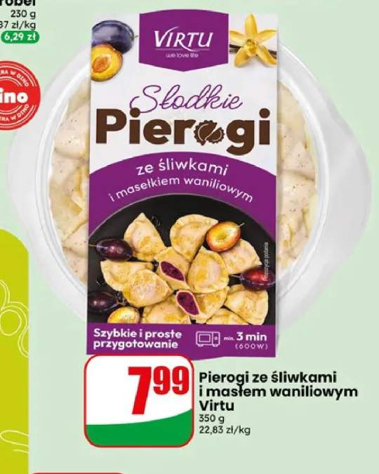Pierogi ze śliwkami i masłem waniliowym Virtu