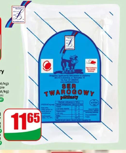 Twaróg półtłusty Łobżenica