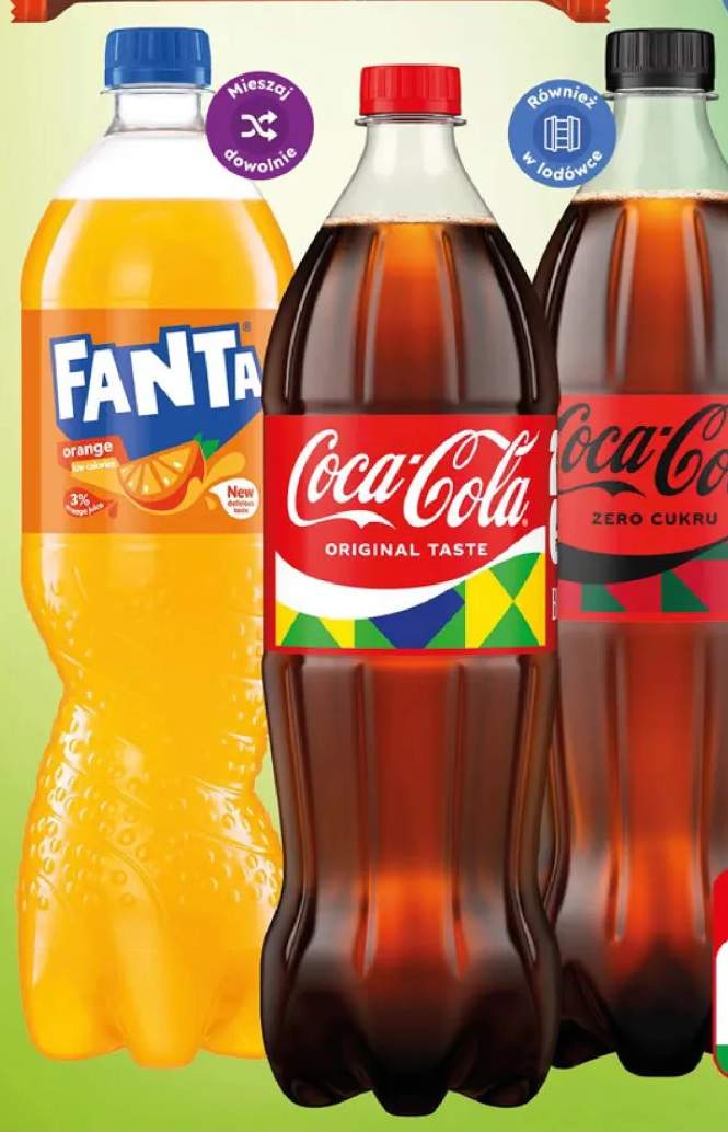 Napój gazowany Fanta Orange +2 warianty