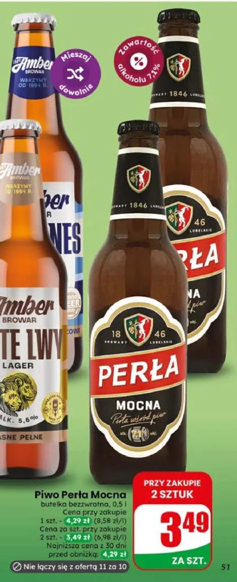 Piwo Perła Mocna