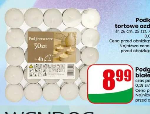 Podgrzewacze białe bezzapachowe