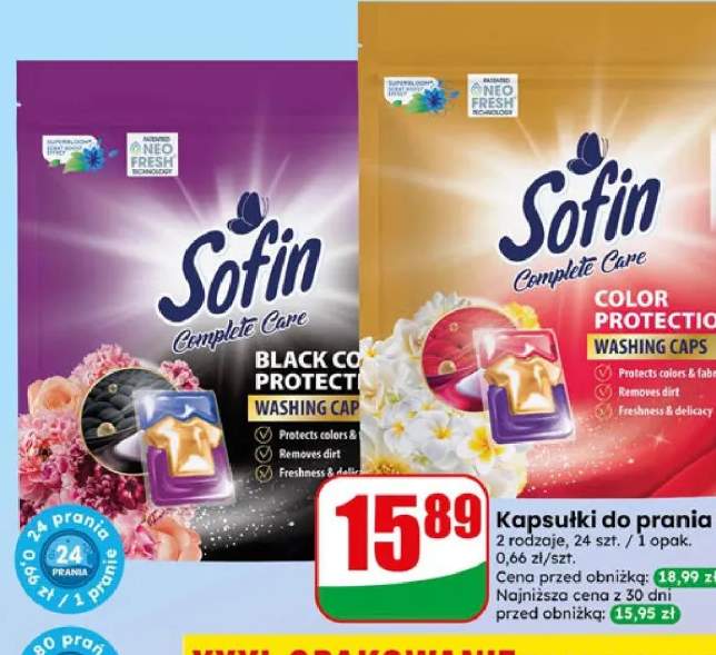 Kapsułki do prania Sofin Black Color Protection +1 wariant