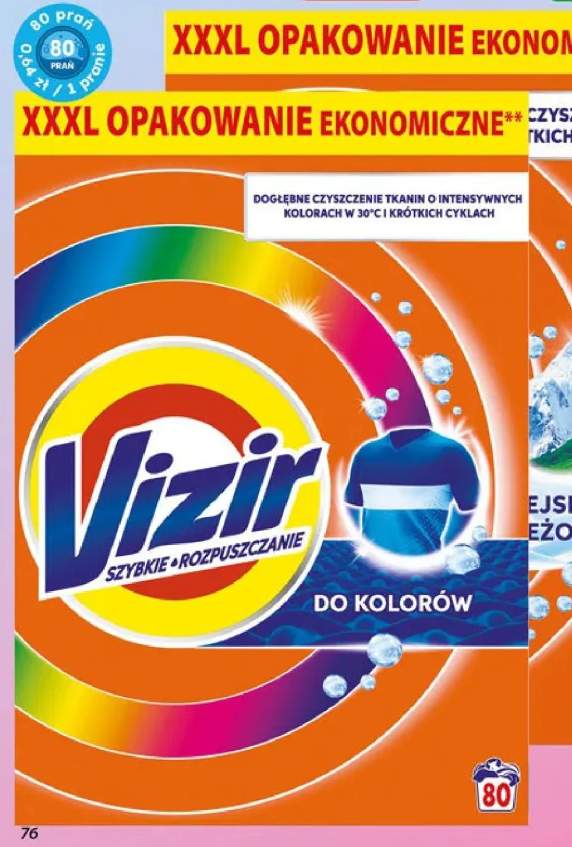 Proszek do prania Vizir alpejska świeżość +1 wariant
