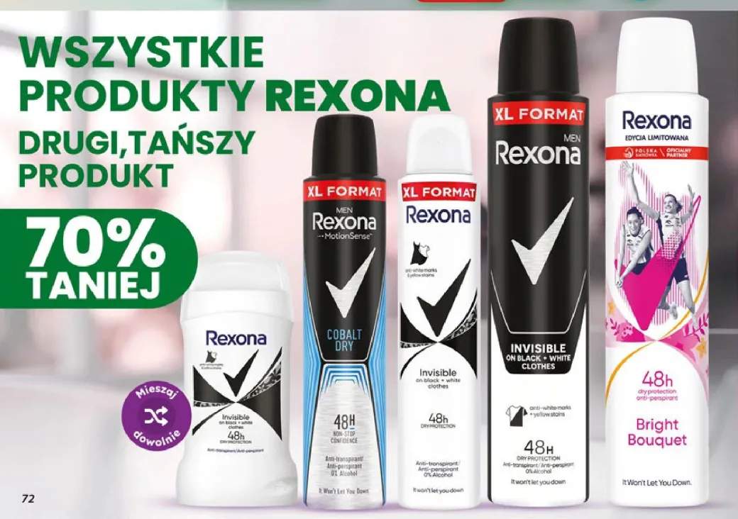Produkty Rexona +5 wariantów