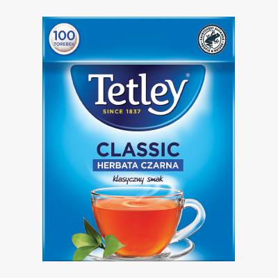 Herbata czarna ekspresowa classic Tetley 100x1,5g
