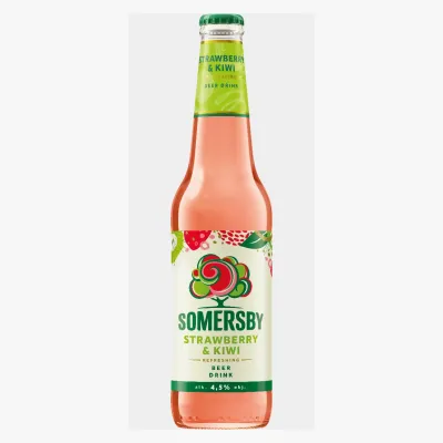 Napój piwny Somersby straw kiw 400ml 4,5% but bzzw