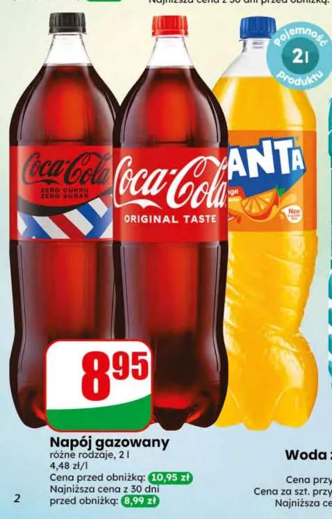 Napój gazowany Coca-Cola Zero Cukru +2 warianty