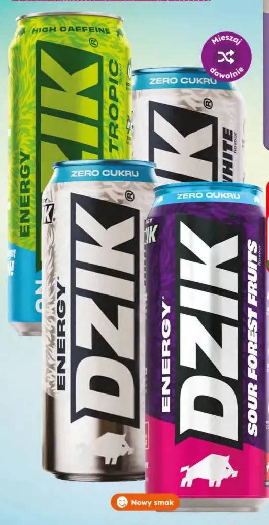 Napój energetyzujący WK Dzik Tropic +4 warianty