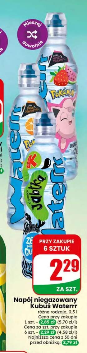 Napój niegazowany Kubuś Waterrr