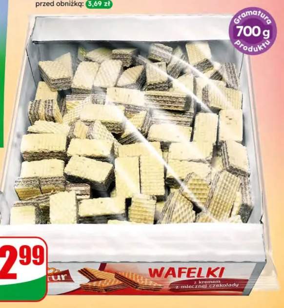 Wafle z kremem z mlecznej czekolady Artur
