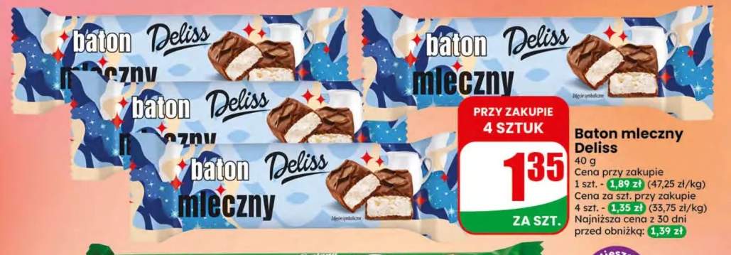 Baton mleczny Deliss