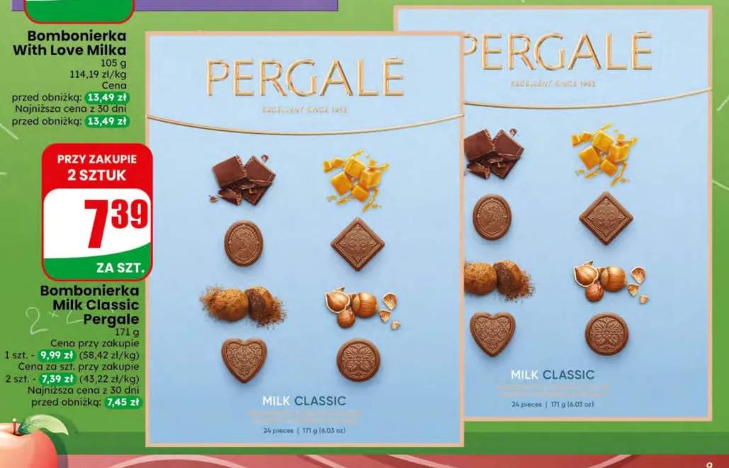 Bombonierka Milk Classic Pergale