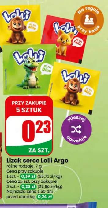 Lizak serce Lolli Argo