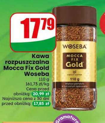 Kawa rozpuszczalna Mocca Fix Gold Woseba