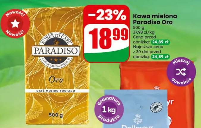 Kawa mielona Paradiso Oro