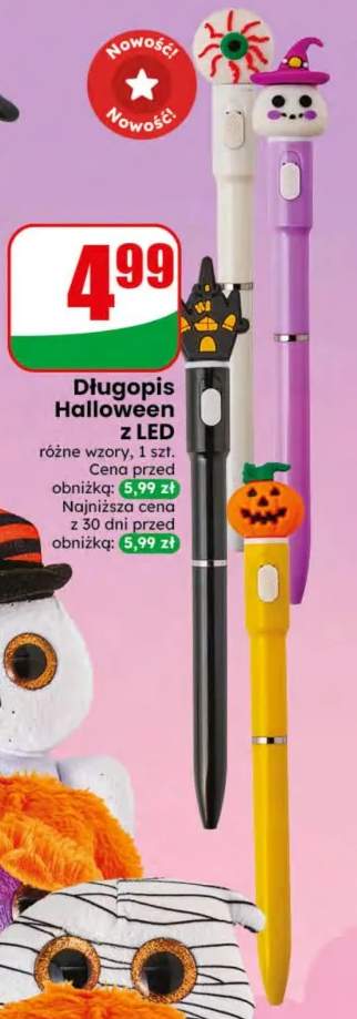 Długopis Halloween z LED