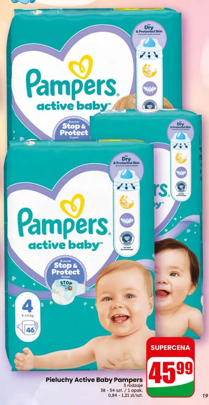 Pieluchy Active Baby Pampers