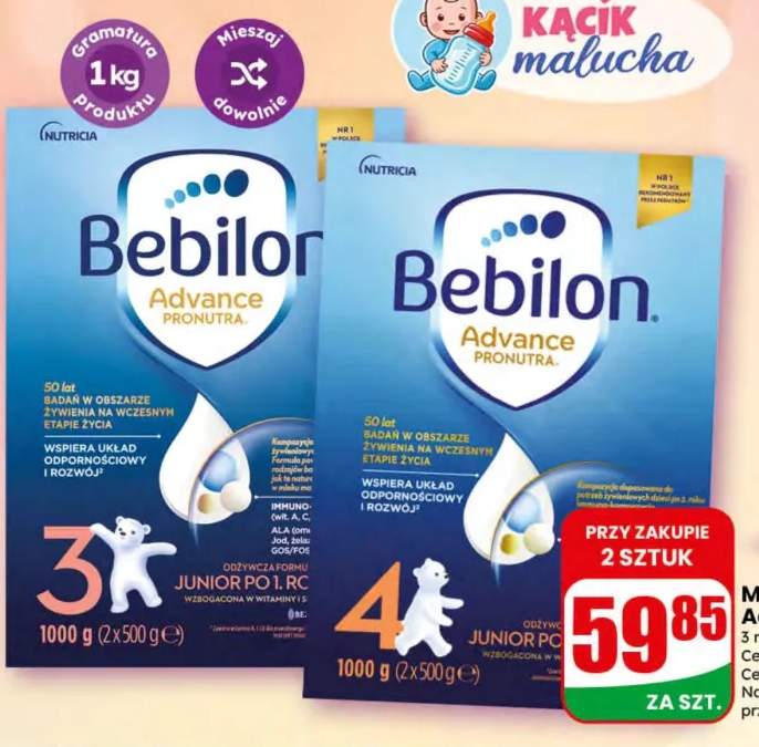 Mleko Bebilon Advance 2 +2 warianty