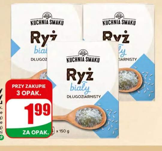 Ryż biały długoziarnisty Kuchnia Smaku 4-pak 150 g