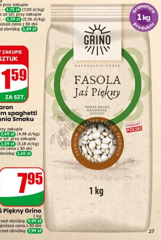 Fasola Jaś Piękny Grino