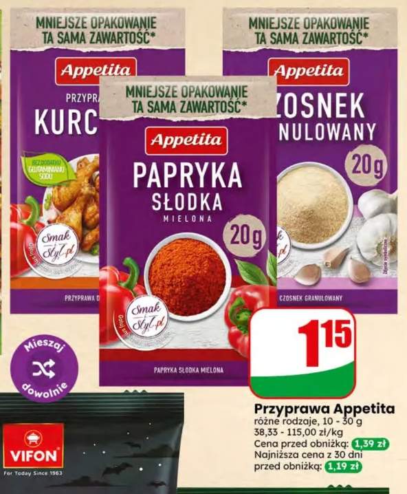 Przyprawa do kurczaka Appetita +2 warianty