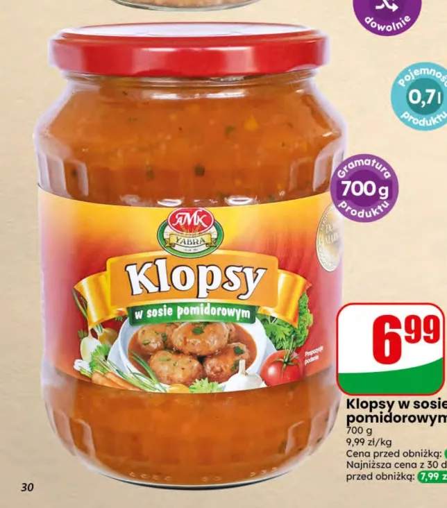 Klopsy w sosie pomidorowym Yabra