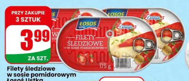 Filety śledziowe w sosie pomidorowym Łosoś Ustka