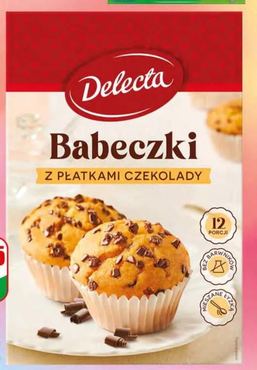 Babeczki z płatkami czekolady Delecta