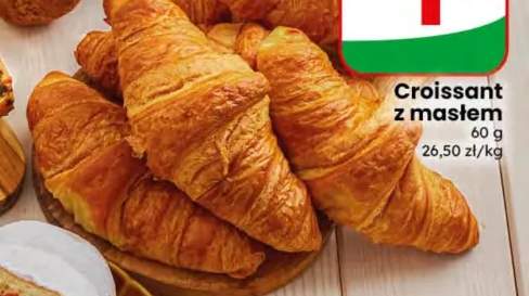 Croissant z masłem