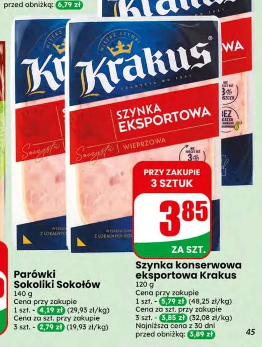 Szynka konserwowa eksportowa Krakus