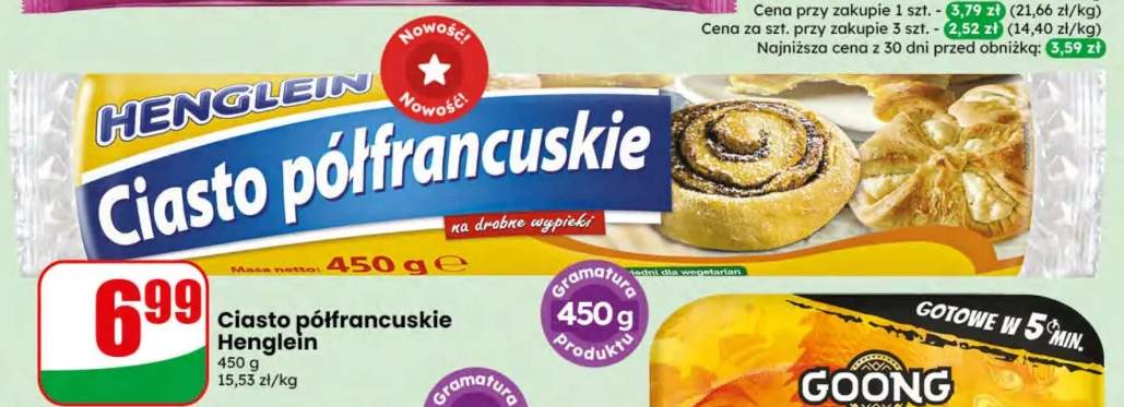 Ciasto półfrancuskie Henglein