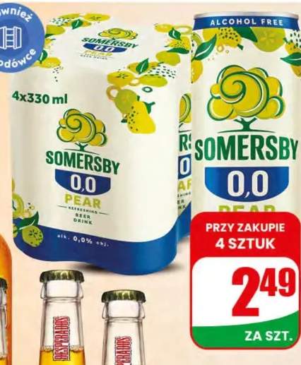 Piwo bezalkoholowe Napój piwny bezalkoholowy Somersby Pear